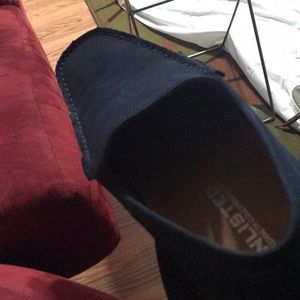 Mens blue suede drivers